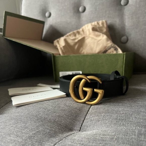Gucci Accessories - GUCCI AUTHENTIC NWT DOUBLE G LEATHER BELT